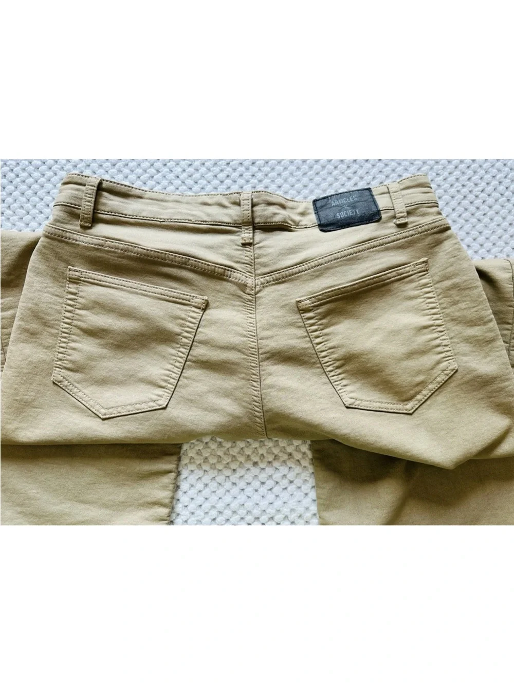 Articles OF Society Men’s 34x30 Baggy Fit Denim British Khaki Jeans